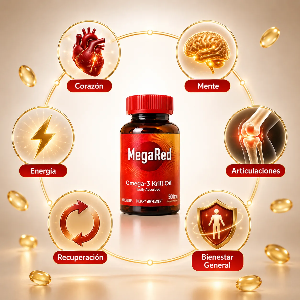 MegaRed Omega-3 Krill Oil 500mg