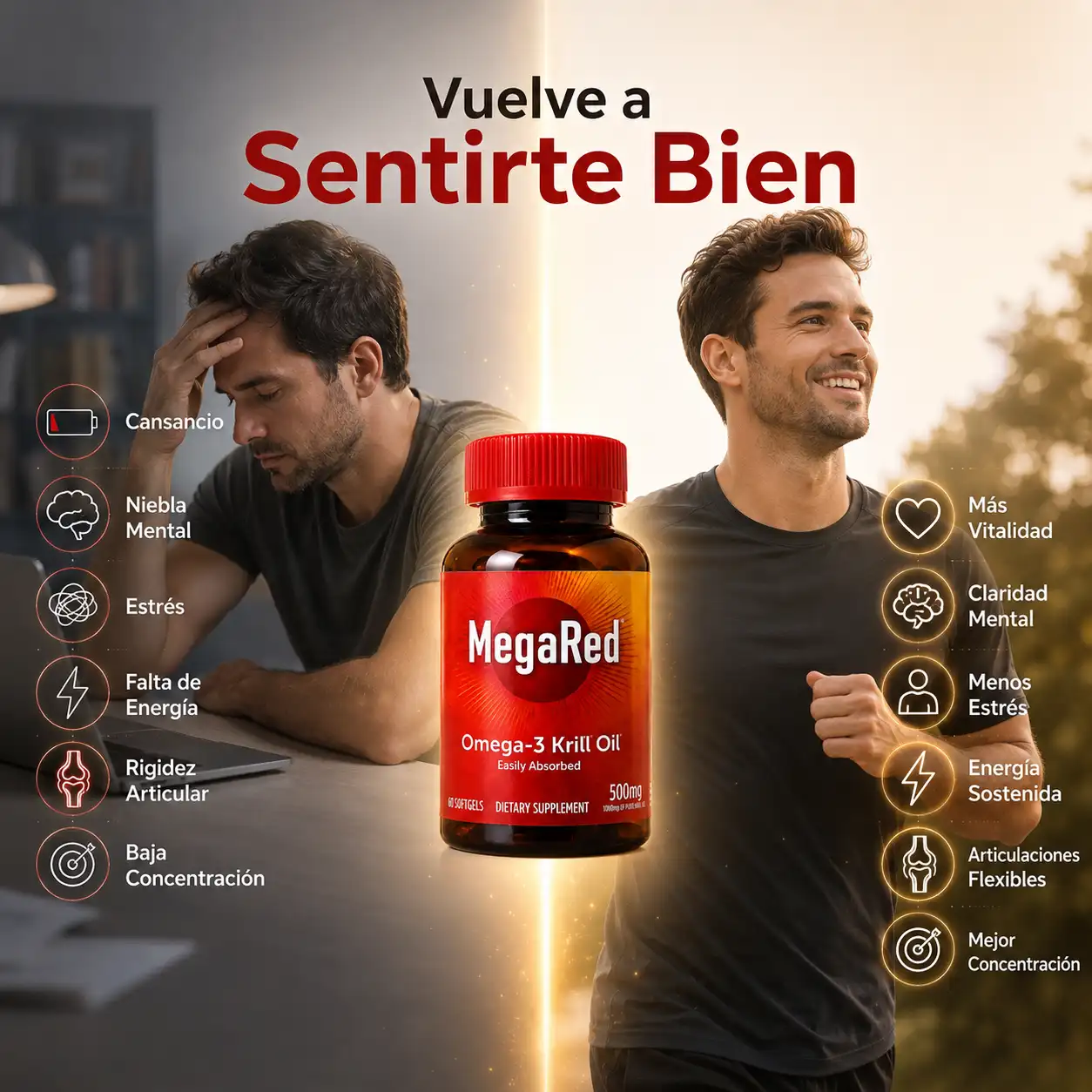 MegaRed Omega-3 Krill Oil 500mg