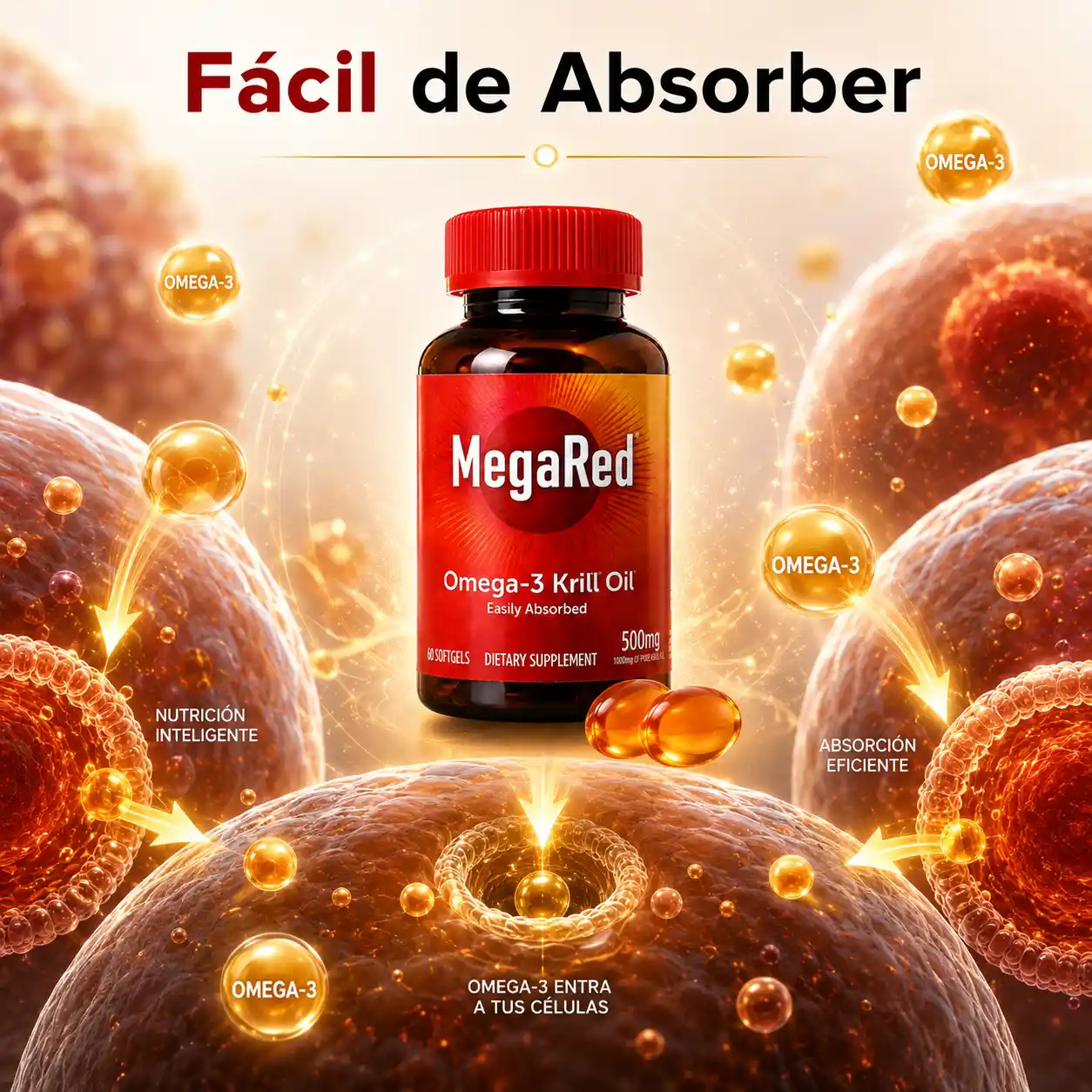 MegaRed Omega-3 Krill Oil 500mg