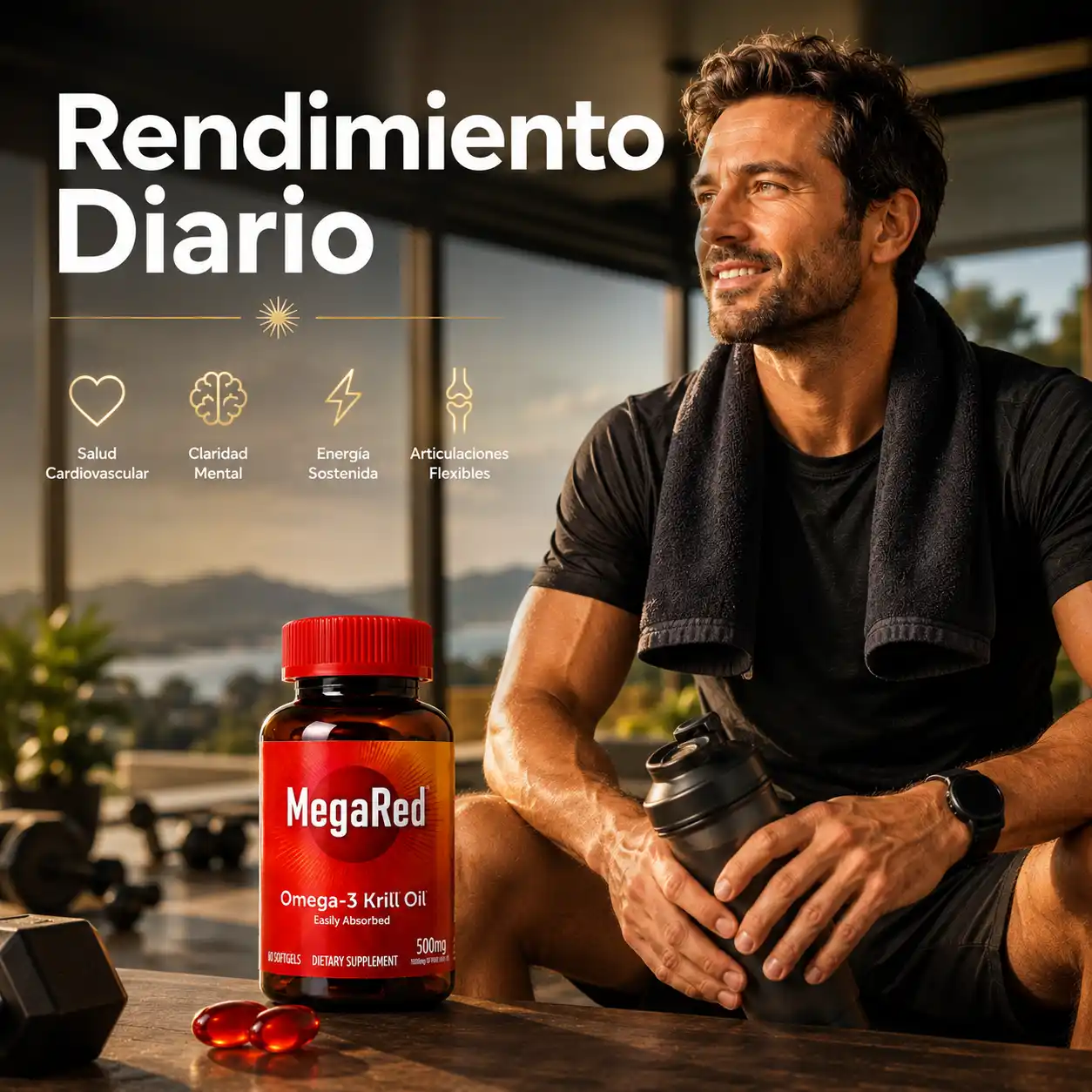 MegaRed Omega-3 Krill Oil 500mg