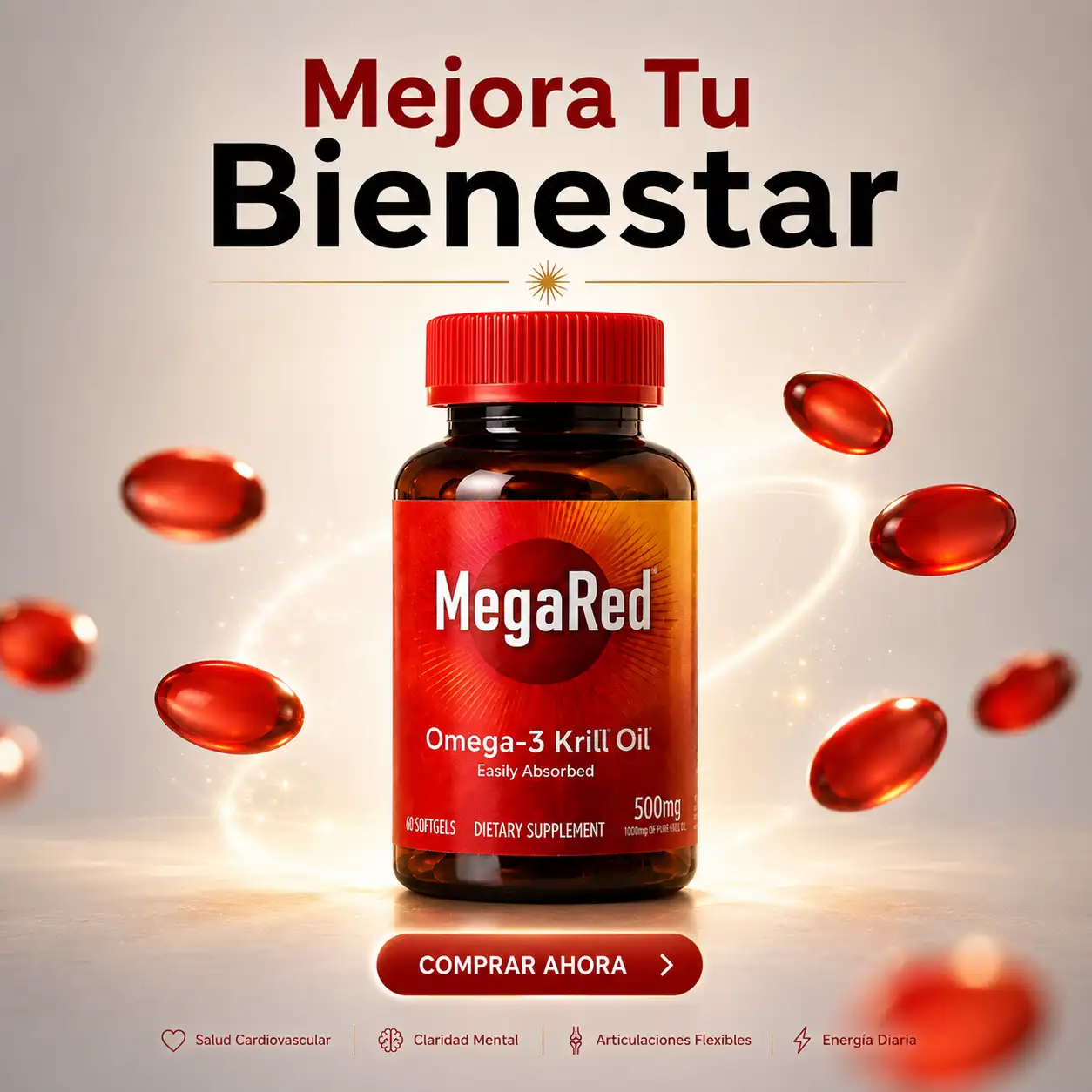 MegaRed Omega-3 Krill Oil 500mg